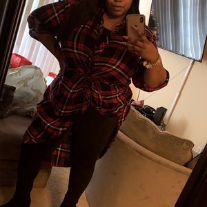 Fashion To Figure High Low Flannel